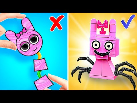 Cute Sprunki Cardboard Crafts vs Brick World *Easy DIYs & Fun Fidgets*