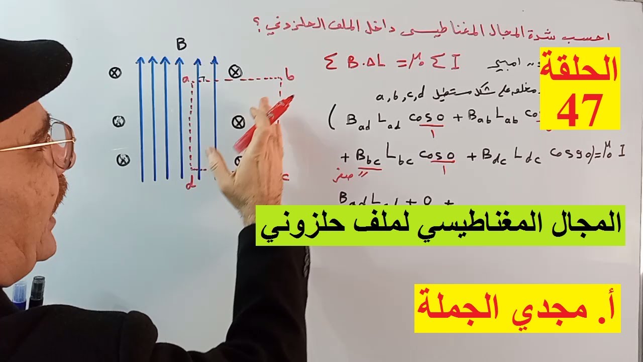 الحلقة 47 المجال المغناطيسي لملف حلزوني