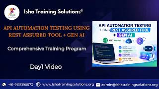 Rest Assured API Test Automation Day 1 on 6th October 2026. Contact us on +91-9133190573 to enroll.