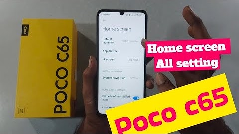 poco c65 home screen all setting #pococ65 @techieworld77