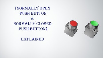 Normally open push button & Normally closed push button