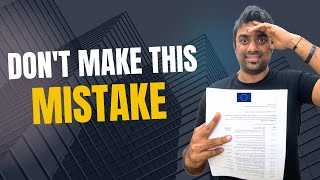 Schengen Visa Rejected due to this 1 Document || Important Information