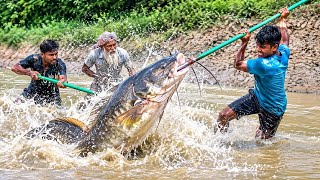 3 Men vs. a Giant 300KG River Monster! | Extreme Fishing Battle