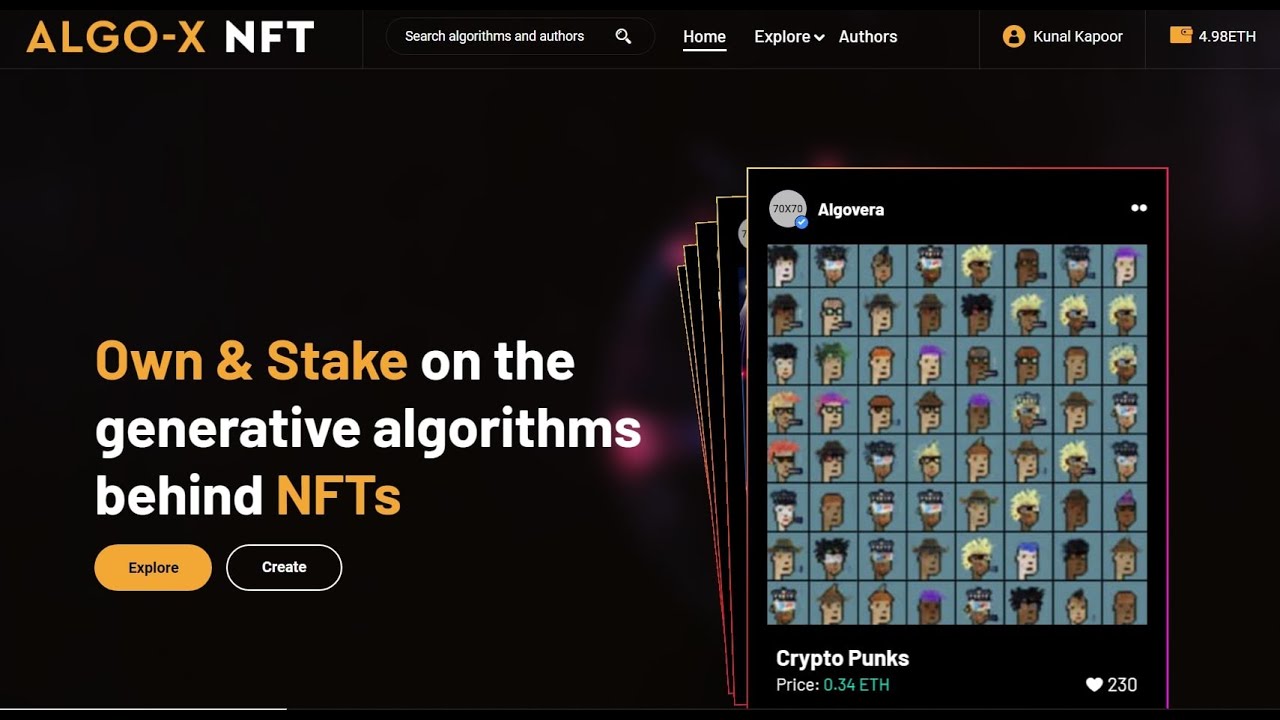 BUIDL IT Hackathon submission | Project: Algo X NFT