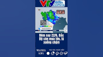 Đêm nay 22/6, Bắc Bộ còn mưa lớn, lũ xuống chậm | VTVWDB