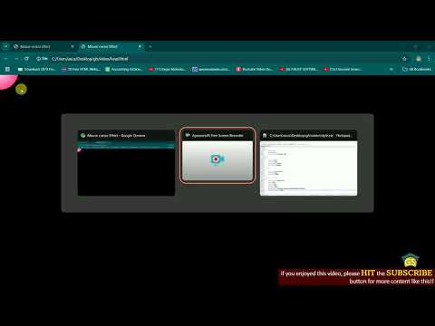 Mouse Cursor with the help of HTML, CSS and Java Script