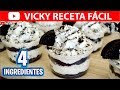 CHEESECAKE DE OREO CON 4 INGREDIENTES | #VickyRecetaFacil