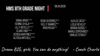 2020 HMS 8th Grade Night