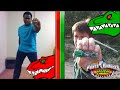 Power Rangers Dino Super Charge Red & Green Morph