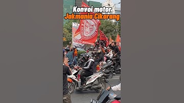 Konvoi motor Jakmania Cikarang Persija vs Persib #jakmania #bobotoh #persija #persib #shorts #short