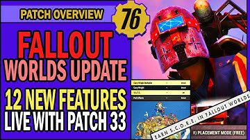 Fallout Worlds Update: 12 New Features & Fixes to Know! | Patch Overview | Fallout 76 Update 33