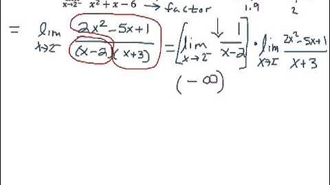 Limits at Infinity of Rational Expressions