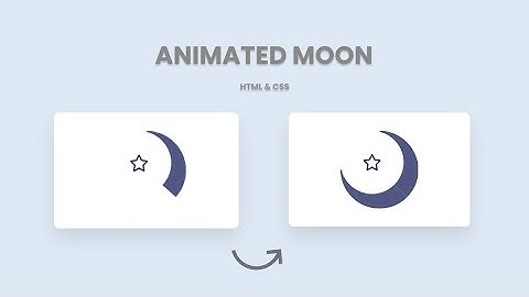 How to create Animated Moon Design with HTML and CSS | Animated UI Moon Design