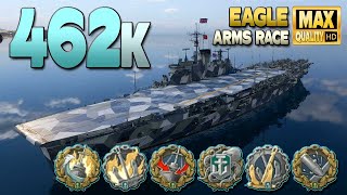 Aircraft Carrier Eagle: 462k on map Loop  World of Warships