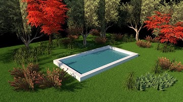 How to create realistic water effect in sketchup vray || vray 4.0 ||