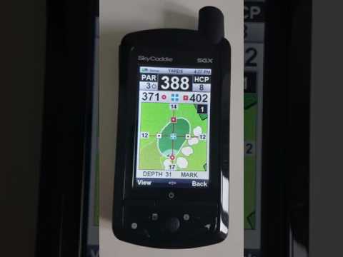 Sky caddie SGX demo of the unit working