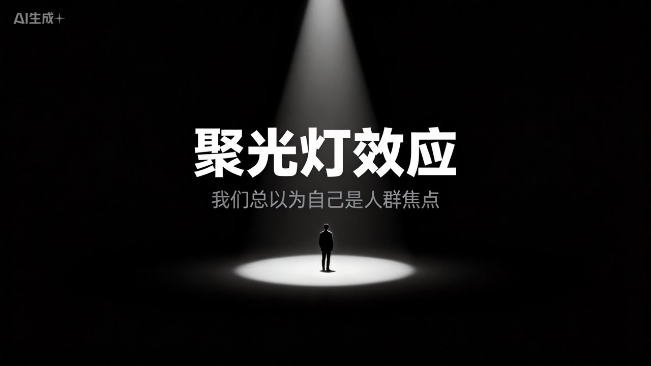 社交焦虑？其实只是你“想太多”了!|50个心理学效应：聚光灯效应，看懂人性与大脑的秘密|心理学|心理学效应