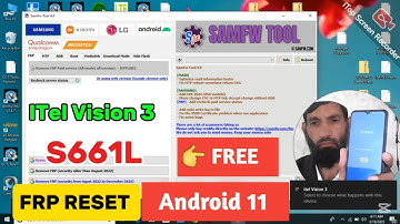 itel vision 3 model: s661l (Unisoc SC9863A) Android 11 frp Bypass ADB Enable Mode With Samfw Tool 🔥
