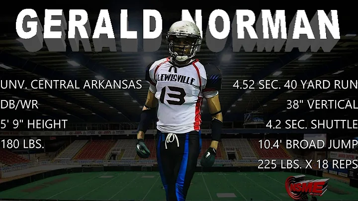 #13 DB/WR GERALD NORMAN 2016 SPRING INDOOR HIGHLIG...