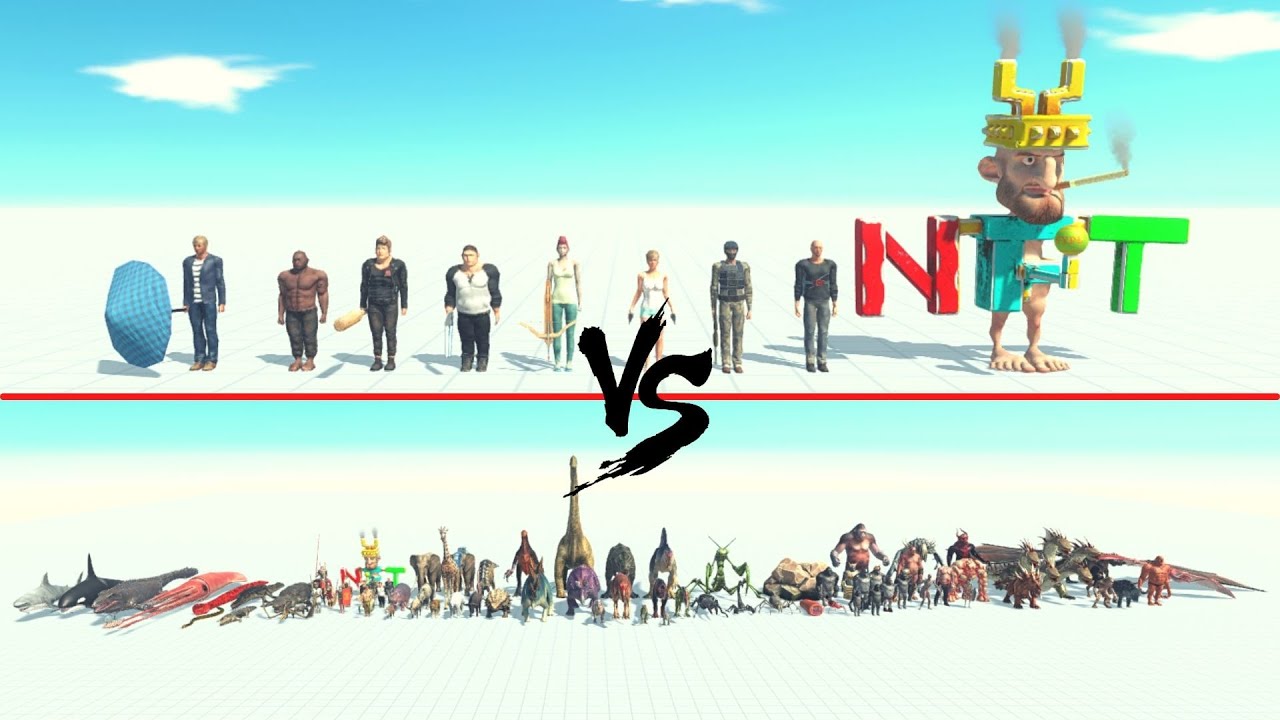 Modern Humans Vs All Units ARBS | Animal Revolt Battle Simulator