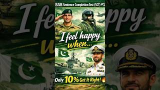 ISSB Sentence Completion test #joinpakarmy #army #issb