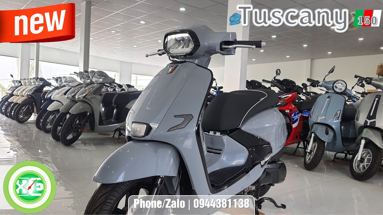 XE & XE | Giới thiệu Sym Tuscany 150cc 2024 - Xám xi măng | Phong cách cổ điển Italy