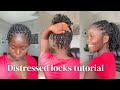 Easy step by step tutorial on how to do a DIY distress locks