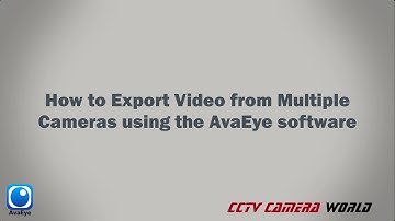 How to Export Recorded Video using AvaEye