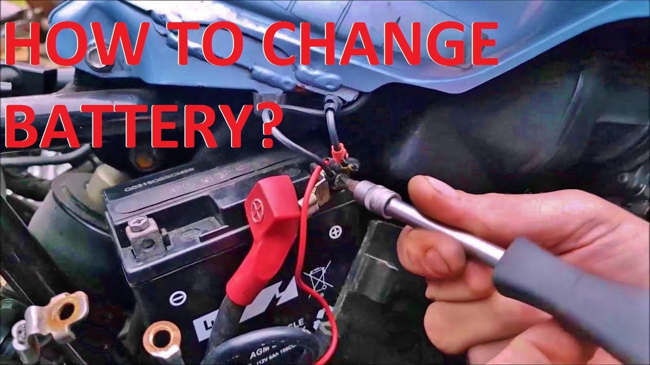 How to change the battery on #HondaCBF 600N (N4)? - YouTube