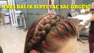 Tac Seklinde Sac Orgusu Nasil Yapilir Ters Baliksirti Sac Orgusu Youtube