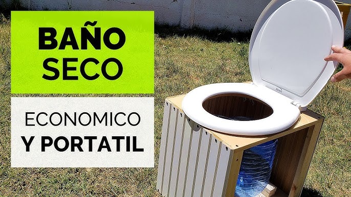 Inodoro Portátil 20L para Camper Camping, WC Descarga de Agua 13L