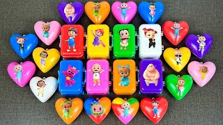 Finding Mini Suitcases Clay With Pinkfong, Cocomelon, Hogi ! Satisfying ASMR Videos