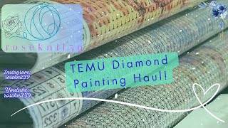Roseknit39  Episode 58: TEMU Diamond Painting Haul! #diamondpainting #temu #diamondart #haul