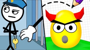 draw to smash : logic puzzle 🆚 draw to crash toilet puzzle/ 2048 level gameplay