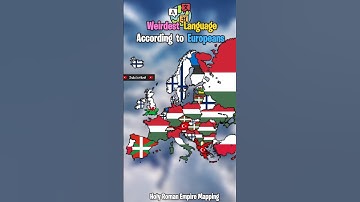Weirdest language according to europeans | #mapper #mapping #europe #map #geography