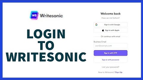 What Is The procedure For logging Into Writesonic? AI Guide for Beginners.