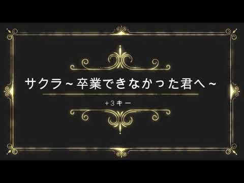 半崎美子　「サクラ～卒業できなかった君へ～」（メロディあり）　+3キー
