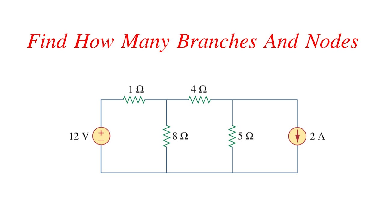 How to Find Nodes and Branches in a Circuit | Explained with Example ...