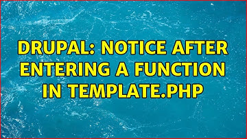 Drupal: notice after entering a function in template.php