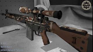 G3SG1 Desert Storm - Skin Wear Preview
