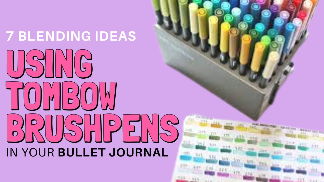 Using Tombow Dual Brush Pens in your Bullet Journal 