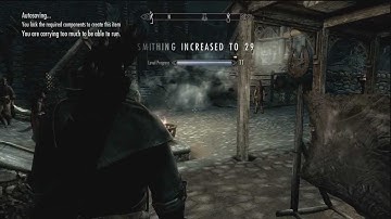 Skyrim - Easy Smithing Skill!!