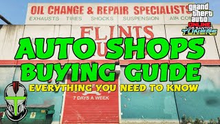 AUTO SHOPS BUYING GUIDE! EVERYTHING YOU NEED TO KNOW! Los Santos Tuners DLC! GTA Online!