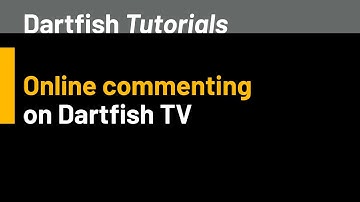 Dartfish TV Online Commenting - Add Comments to Videos on a Web Browser