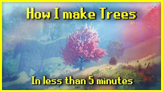 How I make Trees for Prismatica In 5 minutes