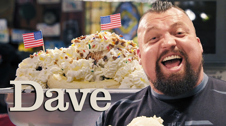 Can World's Strongest Man Winner Eddie Hall Eat 10,000 Calorie Ice Cream | Eddie Eats America | Dave