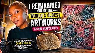 I Reimagined One of the World's Oldest Artwork | 70,000 Years Later | Studio Vlog 💫