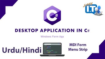 C# Windows Forms Tutorial: MDI Form & Menu Strip Implementation for Desktop Applications(Urdu/Hindi)
