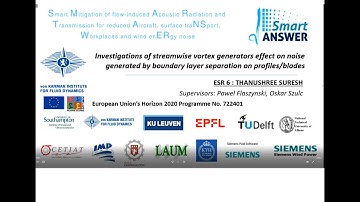 Streamwise vortex generators effect on noise generated by boundary layer separation on profile/blade
