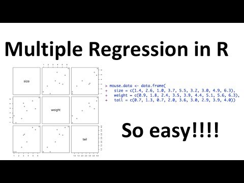 ვიდეო: რა არის მრავლობითი წრფივი რეგრესია R-ში?